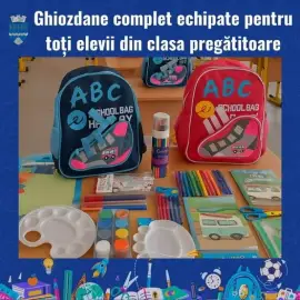 Foto Ghiozdane echipate pentru toți elevii din clasa pregătitoare din Piatra-Olt