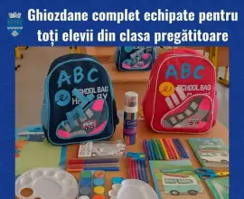 Foto Ghiozdane echipate pentru toți elevii din clasa pregătitoare din Piatra-Olt