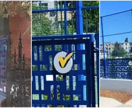 Foto De Mezzo are cinci zile la dispoziţie să-şi dea jos sigla electorală de pe şcolile din Slatina