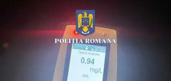 Foto Un tânăr, din Obârşia, depistat în trafic cu o alcoolemie de 0,94 mg/l. Poliţiştii au reţinut 57 de permise în weekend
