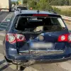 Foto Trei autoturisme implicate într-un accident la Slatina, în zona Podului Olt