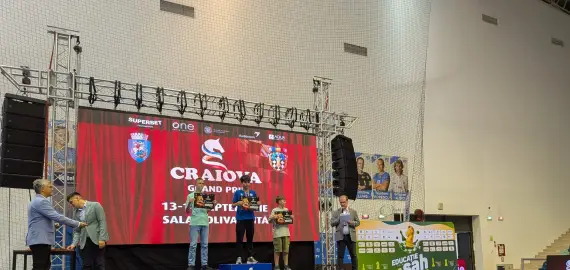 Foto Un elev din Balş, locul I la turneul de şah Grand Prix Craiova 2025