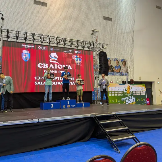 Foto Un elev din Balş, locul I la turneul de şah Grand Prix Craiova 2025