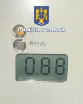 Foto Băut bine, la volan pe DJ 653, la Bălteni