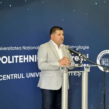 Foto Vicepreşedintele CJ Olt, Ionuț Ivan, la inaugurarea filialei Politehnica din Slatina: „Sper ca mulți să rămână acasă și să își construiască viitorul aici”