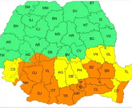 Foto Oltul, sub Cod Portocaliu de ploi, începând de joi dimineaţă. Vremea va fi deosebit de rece
