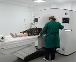 Foto Primul pacient investigat cu noul Computer Tomograf la Spitalul Județean Slatina