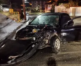 Foto Accident la Slatina: Doi răniți după ce un șofer băut și cu permisul suspendat a fugit de la locul faptei