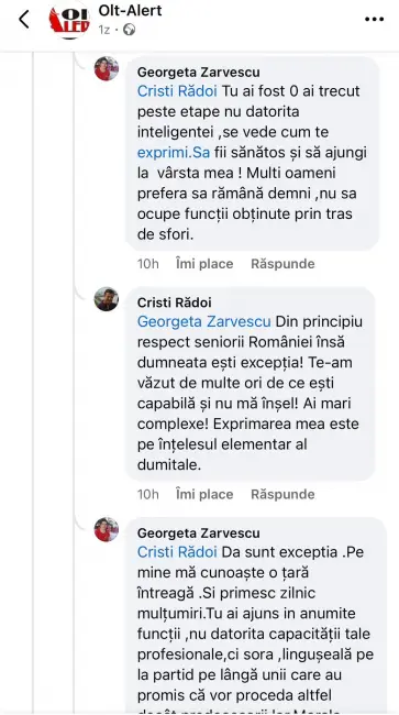 Foto Şeful Poliţiei Locale Slatina, ieşire suburbană la adresa unei pensionare din Slatina: „Mamaie mergi în continuare la petreceri și simte-te bine...“