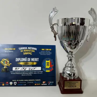 Foto Echipa IPJ Olt, locul III la Turneul Naţional de Fotbal al SNPPC