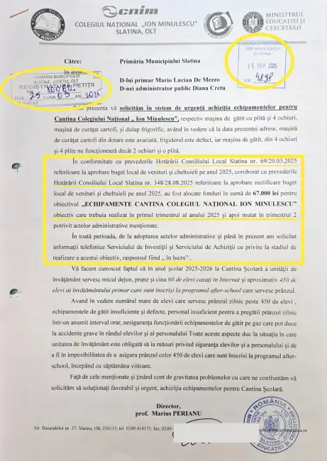 Foto Marius Oprescu: „Primarul Slatinei n-are nevoie de Ordonanța 52 ca să blocheze orașul” (DOCUMENTE)