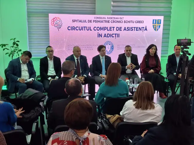 Foto Workshop despre adicții la Spitalul Schitu Greci: specialiști din toată țara au discutat despre circuitul complet al asistenței în dependențe (FOTO)