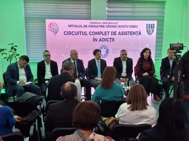 Foto Workshop despre adicții la Spitalul Schitu Greci: specialiști din toată țara au discutat despre circuitul complet al asistenței în dependențe (FOTO)
