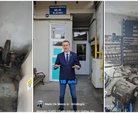 Foto Locatarii unui bloc din Slatina acuză Primăria că montează un lift doar până la etajul 5, deși proiectul prevede 6 etaje