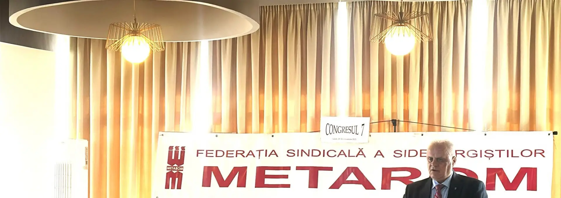 Foto Constantin Popescu, liderul Sindicatului „Aluministul” din Alro Slatina, ales prim-vicepreședinte al Federației Metarom