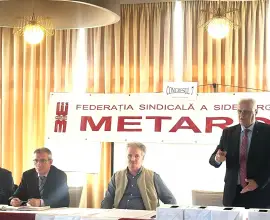 Foto Constantin Popescu, liderul Sindicatului „Aluministul” din Alro Slatina, ales prim-vicepreședinte al Federației Metarom