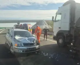 Foto Accident pe DEx12, în Dolj. Două persoane rănite