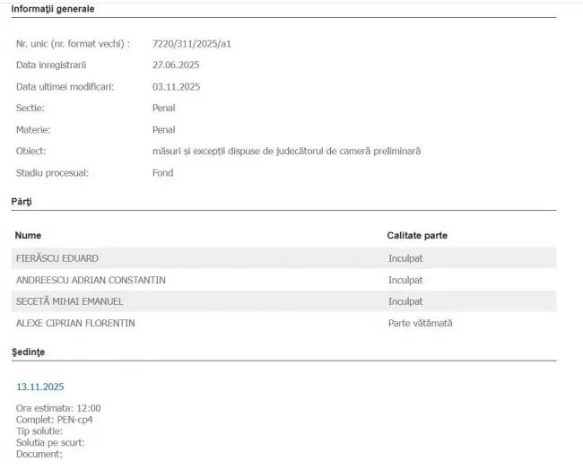 Foto A început judecata pentru bătăușul lui De Mezzo, Eduard Fierăscu, acuzat că l-a atacat pe consilierul județean Ciprian Alexe