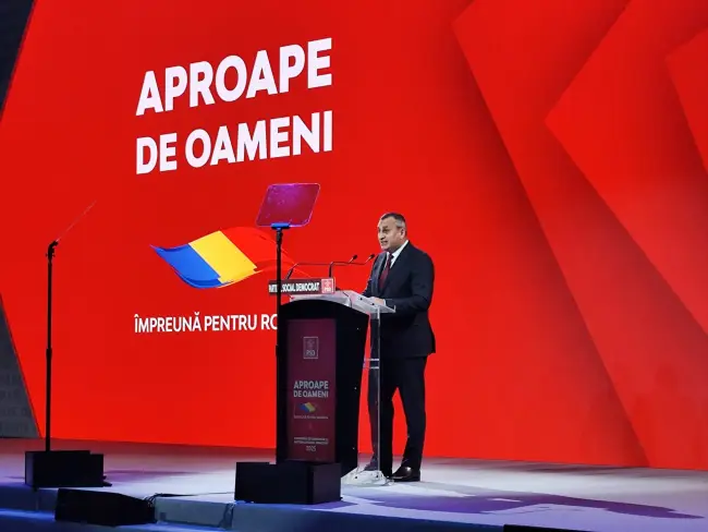 Foto Marius Oprescu, prim-vicepreşedinte PSD, la congresul partidului: „România are nevoie de investiții, nu de austeritate” FOTO