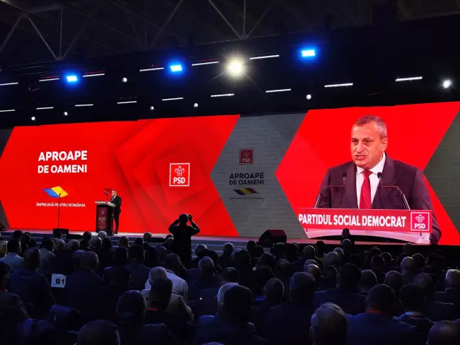 Foto Marius Oprescu, prim-vicepreşedinte PSD, la congresul partidului: „România are nevoie de investiții, nu de austeritate” FOTO