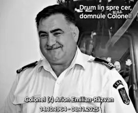 Foto A încetat din viaţă colonelul (r) Arion Emilian Răzvan, fost șef al Serviciului Logistic ISU Olt
