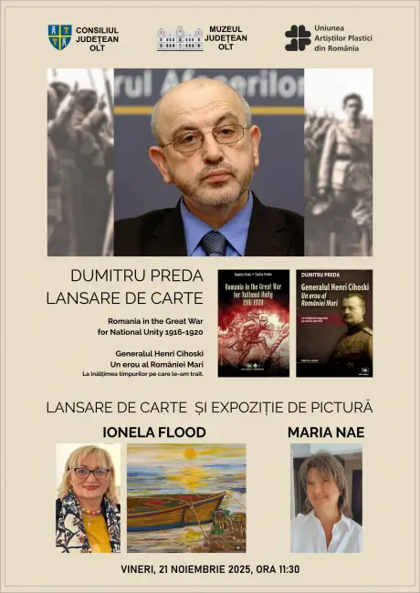 Foto Regal cultural la Muzeul Judeţean Olt - Lansare de carte şi expoziţie de artă plastică