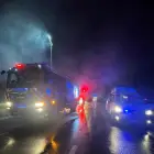 Foto Incendiu noaptea trecută, în Strejeşti. Un bărbat, de 78 de ani, salvat de pompieri