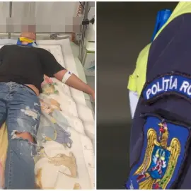 Foto Acuzații șocante la Potcoava. Un elev ar fi fost lovit cu pumnul de un polițist, chiar în timpul orei