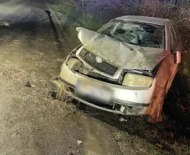 Foto Accident la Recea. Un tânăr de 18 ani a fost transportat la SJU Slatina