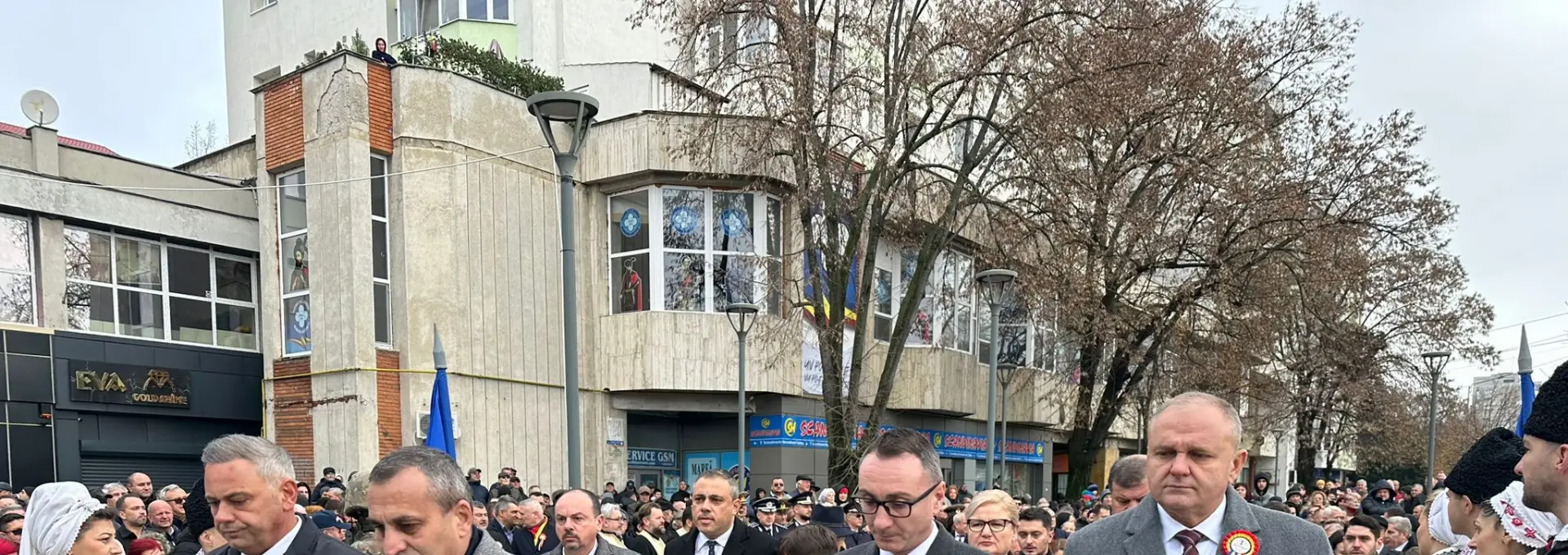 Foto Florin Barbu și Marius Iancu, mesaje de unitate la Slatina: Ce le-au transmis românilor de Ziua Națională