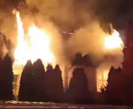 Foto Locuinţă distrusă de incendiu, la Găneasa (VIDEO)
