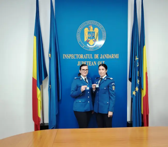 Foto Avansări în grad, de Ziua României, la Jandarmeria Olt