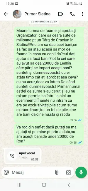 Foto Târgul de Crăciun din Slatina, dat de Mario De Mezzo unui coleg de partid. Taxe de 3.000 de euro pentru comercianţi și licitații ascunse