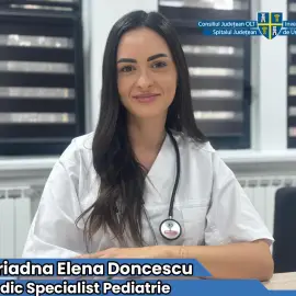 Foto Ariadna Elena Doncescu, noul medic pediatru în Spitalul Judeţean de Urgenţă Slatina