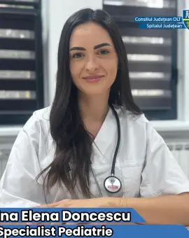 Foto Ariadna Elena Doncescu, noul medic pediatru în Spitalul Judeţean de Urgenţă Slatina