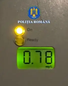 Foto VIDEO. Tânăr, din Tia Mare, reţinut după ce a fost depistat băut şi fără permis în trafic