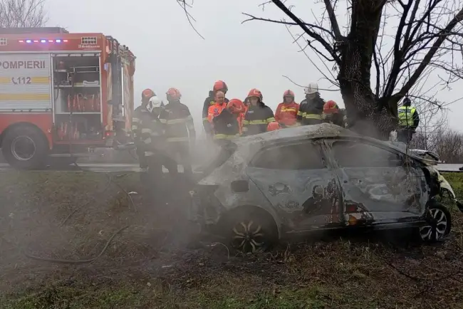 Foto Un tânăr de 19 ani, din Slatina, şi-a pierdut viaţa într-un accident violent, pe DN 65