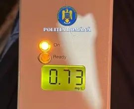 Foto Cu alcoolemie de 0.73 mg/l, un bărbat, din Giuvărăşti, a intrat cu maşina într-un stâlp de pe marginea drumului