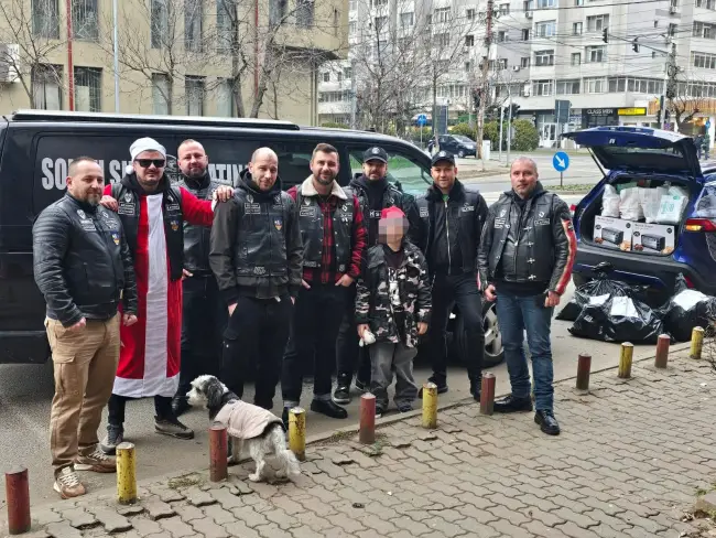 Foto FOTO. Motocicliștii „South Side” din Slatina au oferit cadouri, şi în acest an, câtorva familii nevoiaşe din judeţul Olt