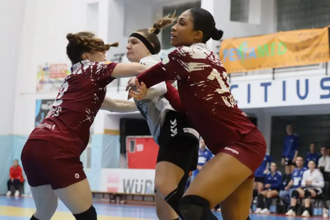 Foto CSM Slatina, egal in extremis obţinut cu Rapid Bucureşti