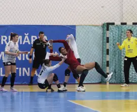 Foto CSM Slatina, egal in extremis obţinut cu Rapid Bucureşti