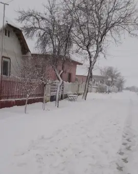 Foto Judeţul Olt, sub Cod Portocaliu de ninsori, polei şi vânt