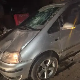 Foto Accident grav seara trecută pe DN 56 A. O femeie a murit la spital, după ce a fost lovită de o maşină