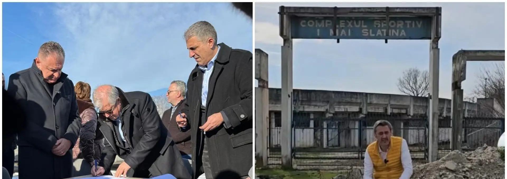 Foto La Pitești începe construcția noului stadion, Slatina rămâne cu promisiunile