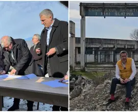 Foto La Pitești începe construcția noului stadion, Slatina rămâne cu promisiunile