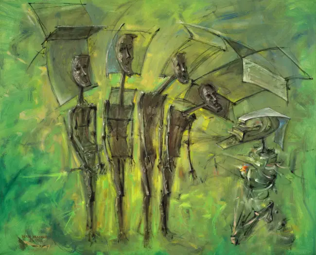 Foto ANAF scoate la licitaţie tablourile lui Darius Vâlcov. Colecţia conţine, între altele, o lucrare de Picasso