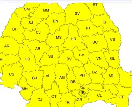 Foto Avertizări de vreme geroasă: Oltul, sub Cod Galben