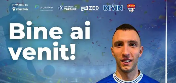 Foto Szilard Magyari, noul atacant al CSM Slatina