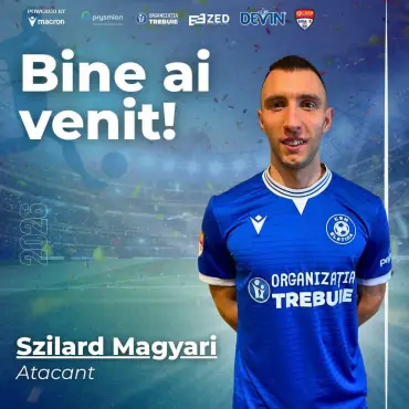 Foto Szilard Magyari, noul atacant al CSM Slatina
