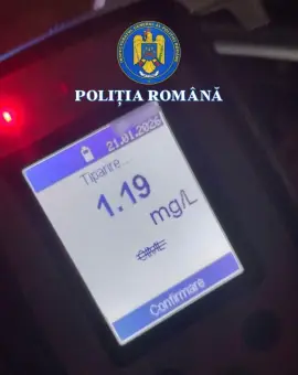 Foto Prins băut la volan pe o stradă din Piatra-Olt